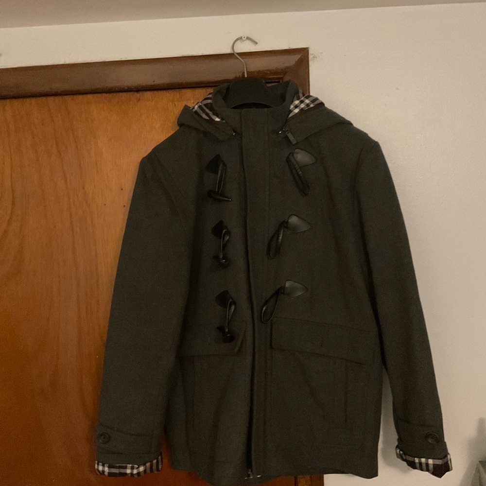 Men's Dark Gray Toggle Jacket